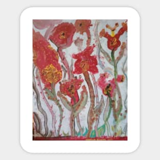 martian blooms Sticker